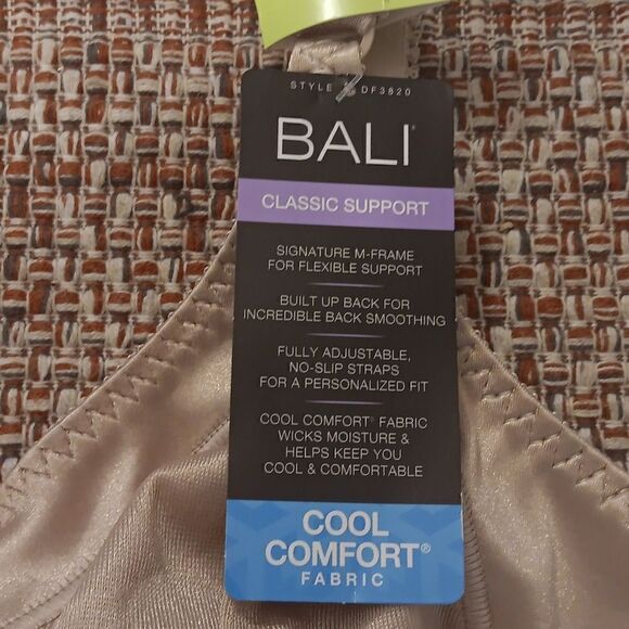 New Bali Classic Support Cool Comfort Style DF3820 34B New With Tags - Picture 2 of 6